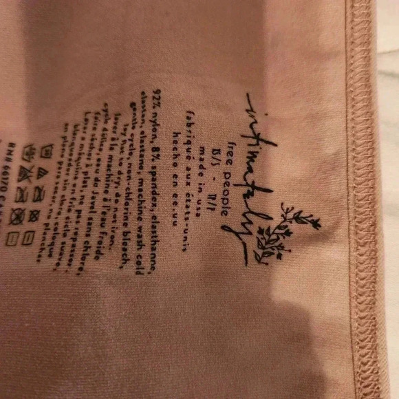 Free people intimately nude strap crop top scoop neck layer basics yoga lounge - Picture 5 of 8